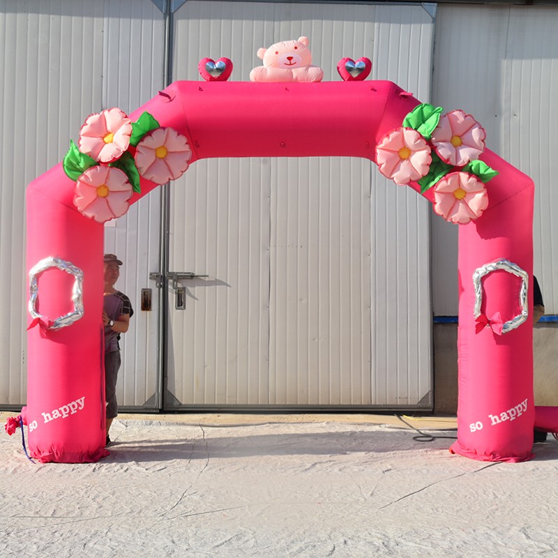 温州粉色婚礼拱门