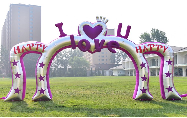 温州紫色浪漫婚庆拱门